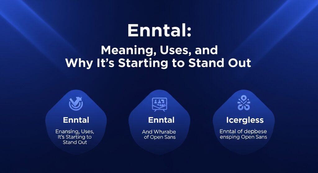 Enntal: Meaning, Uses, and Why It’s Starting to Stand Out